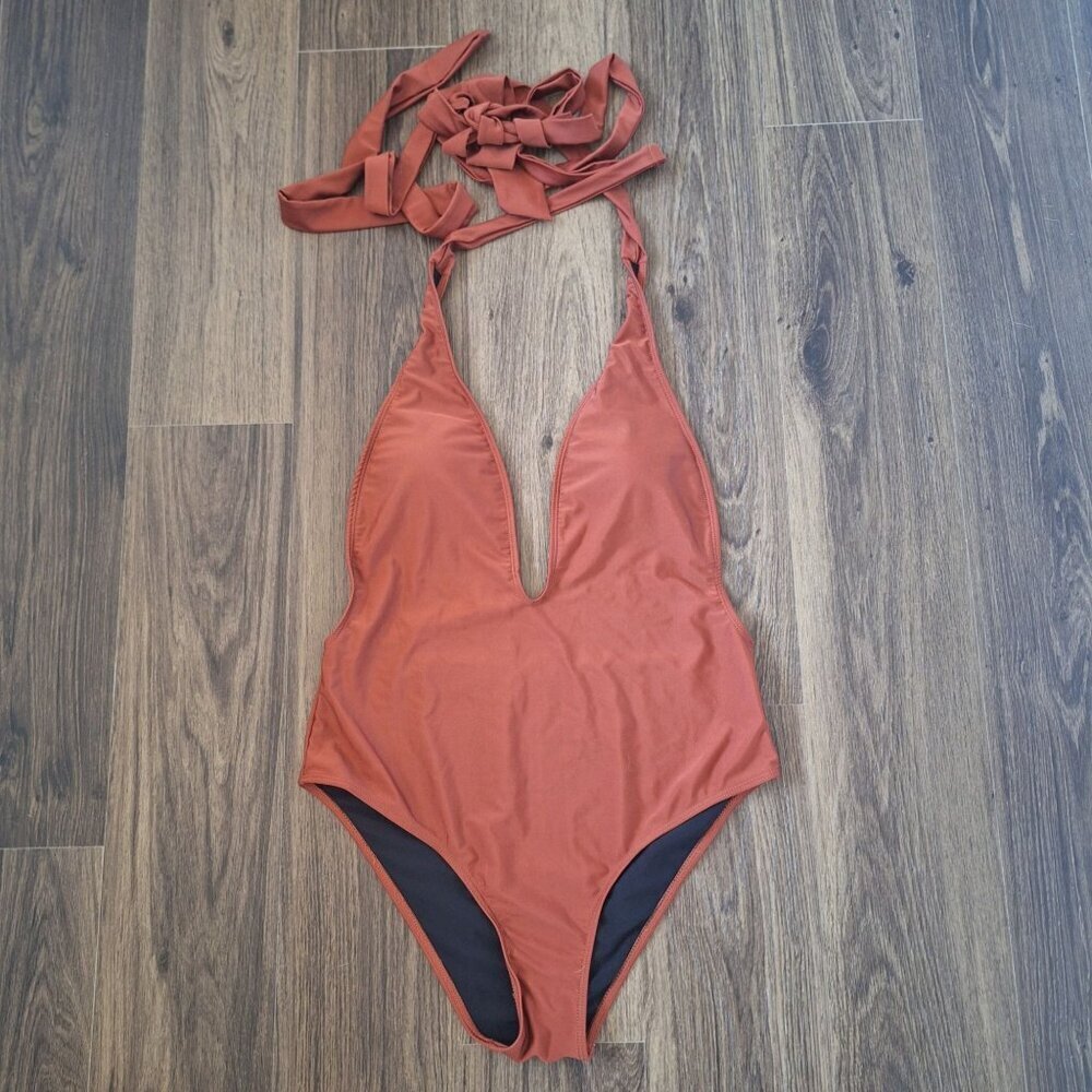 NWOT One Piece Swimsuit Size XL Preppy Vacation Cruise Beach